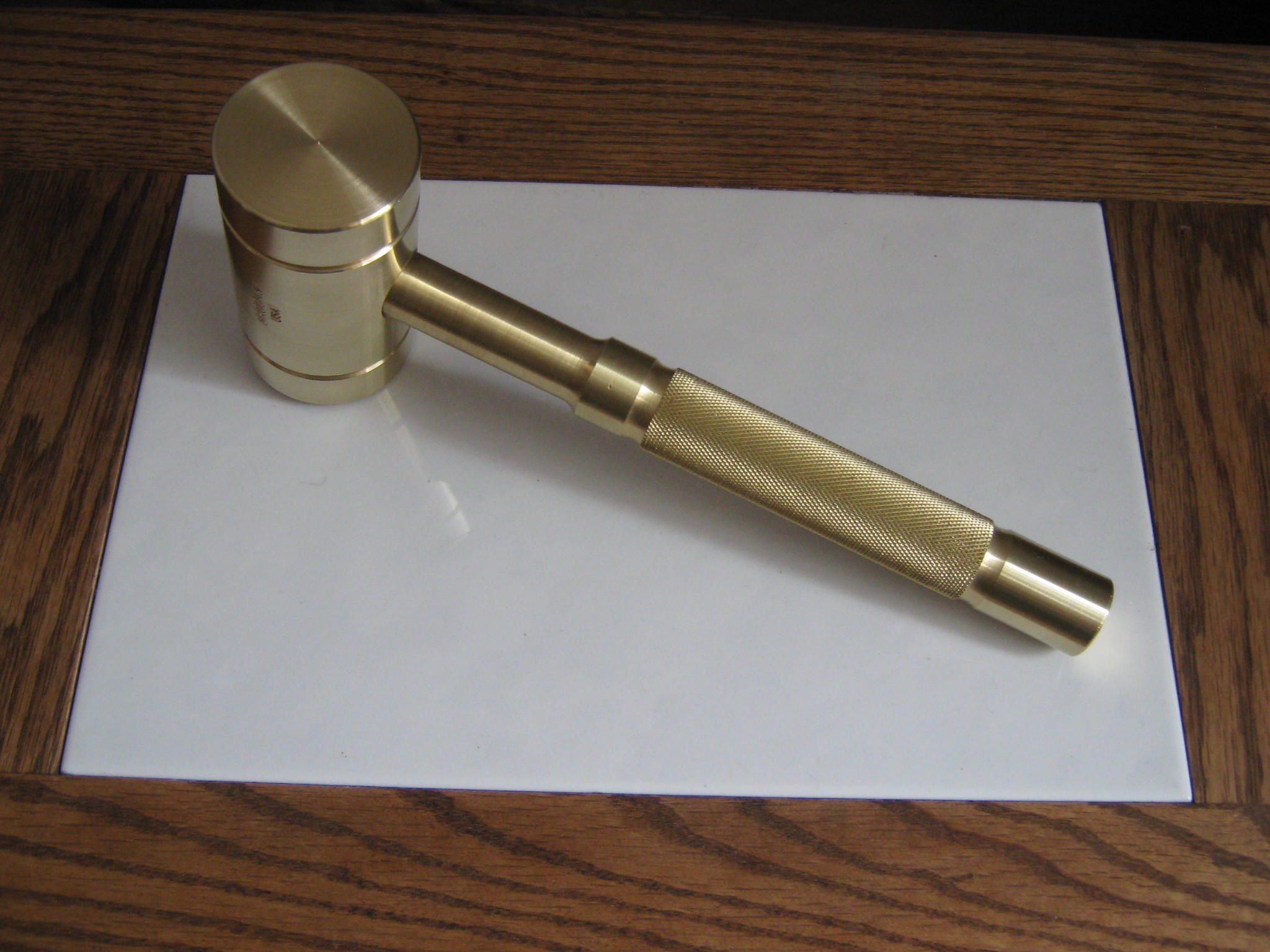 Professional quality, nonsparking, solid brass hammers by BROOKSUSA